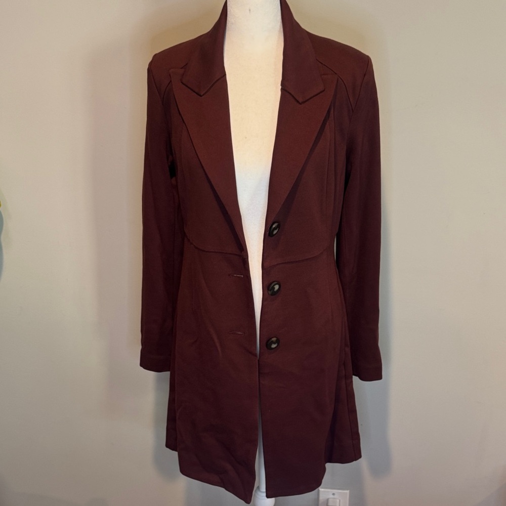 NWOT Cabi Burgundy Coat